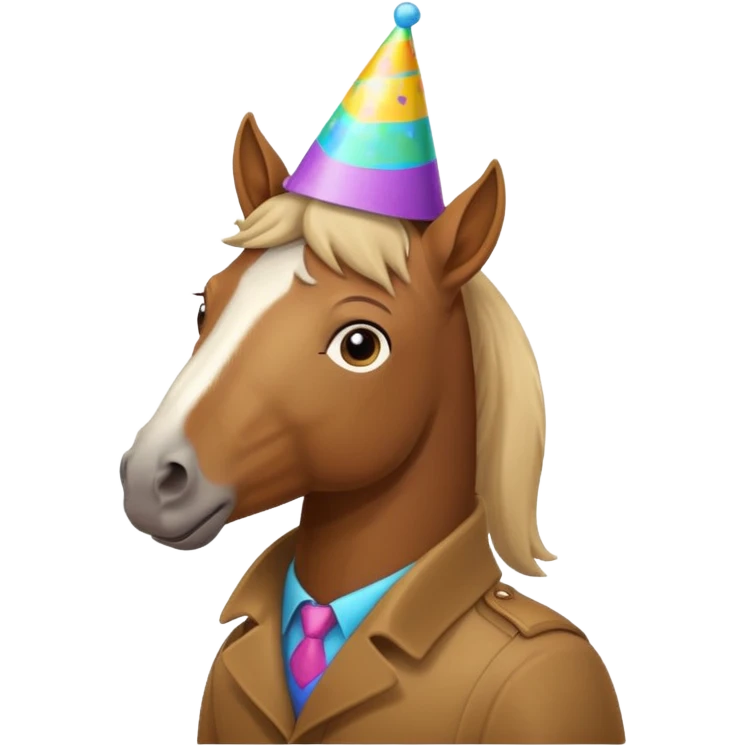 horse with party hat emoji