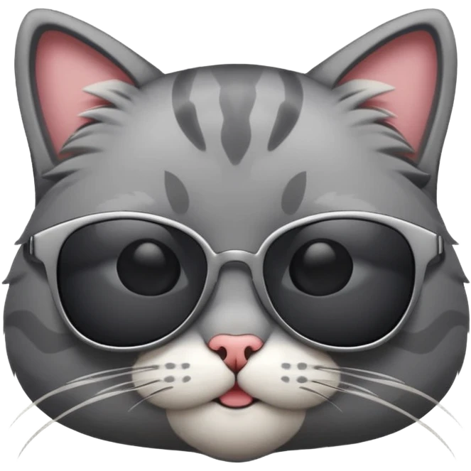 Cat wearing sunglasses emoji