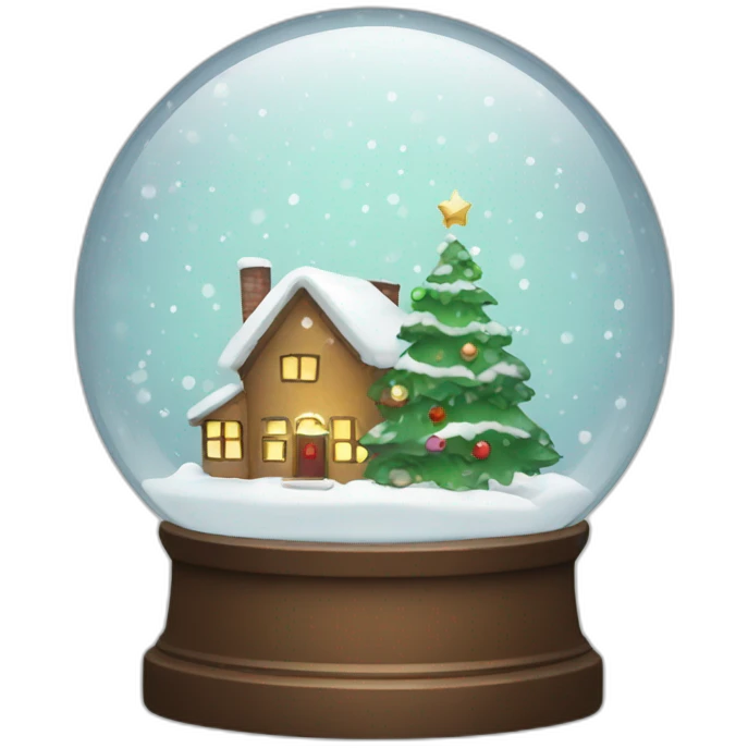 Christmas snowglobe emoji