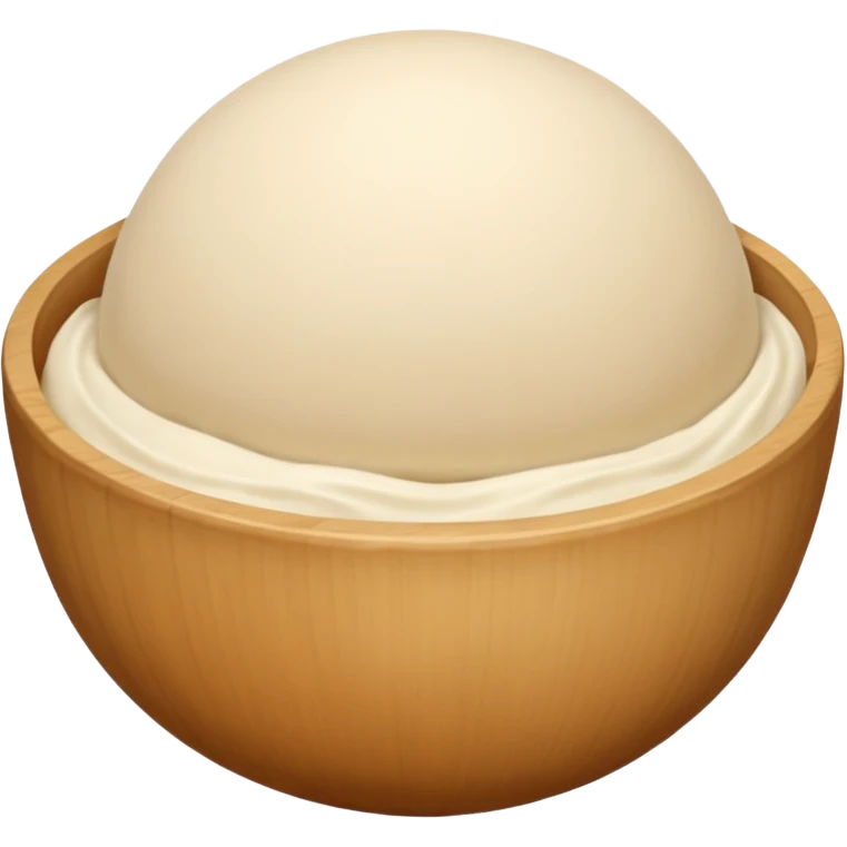 a ball shaped dough mixture emoji
