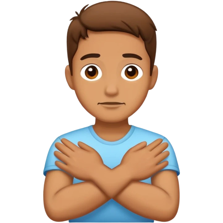 gus holdin neck crossed hands emoji