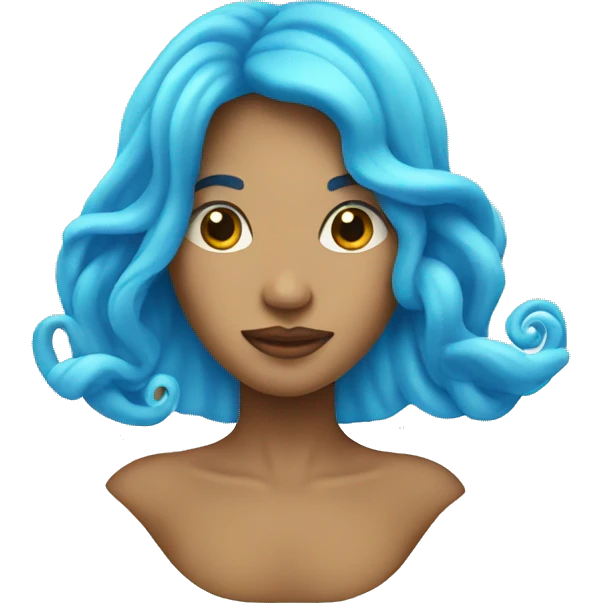 Blue Aquarius symbol  emoji
