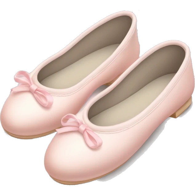 Pale light pink ballet shoes emoji