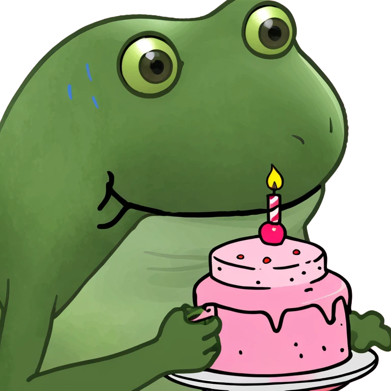 Pink cake emoji