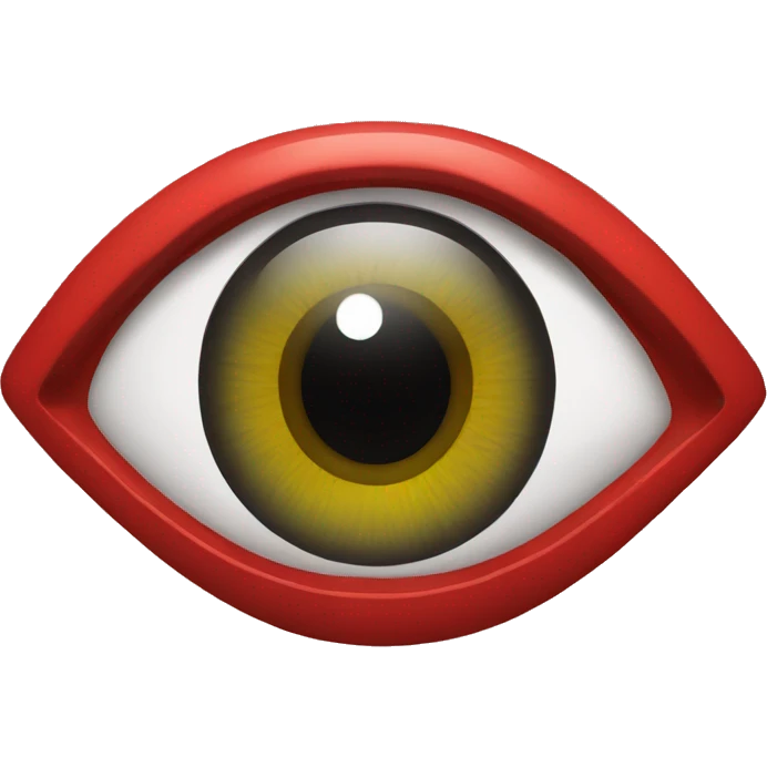 Ojo turco rojo emoji