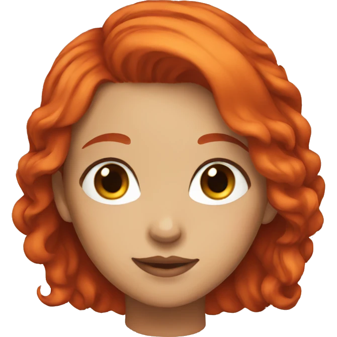 girl with red hair emoji