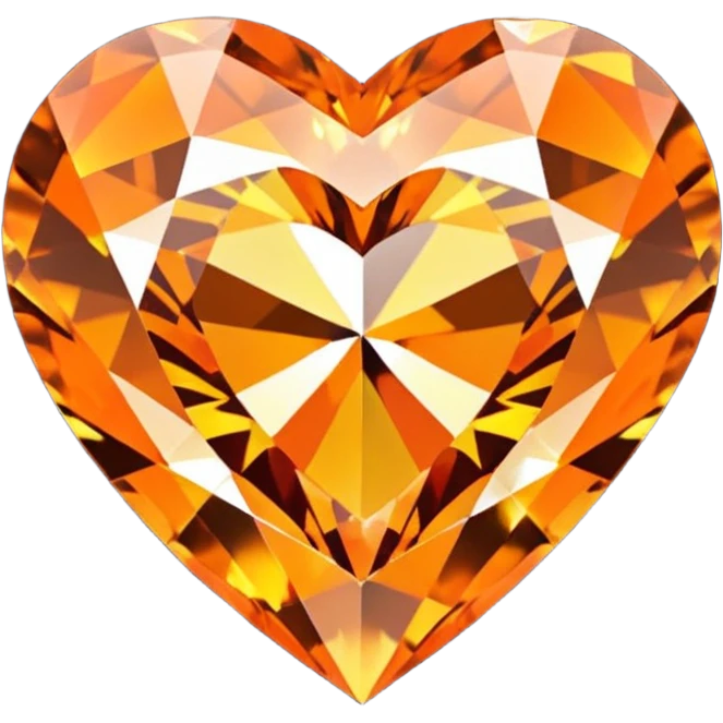 orange heart-shaped diamond emoji