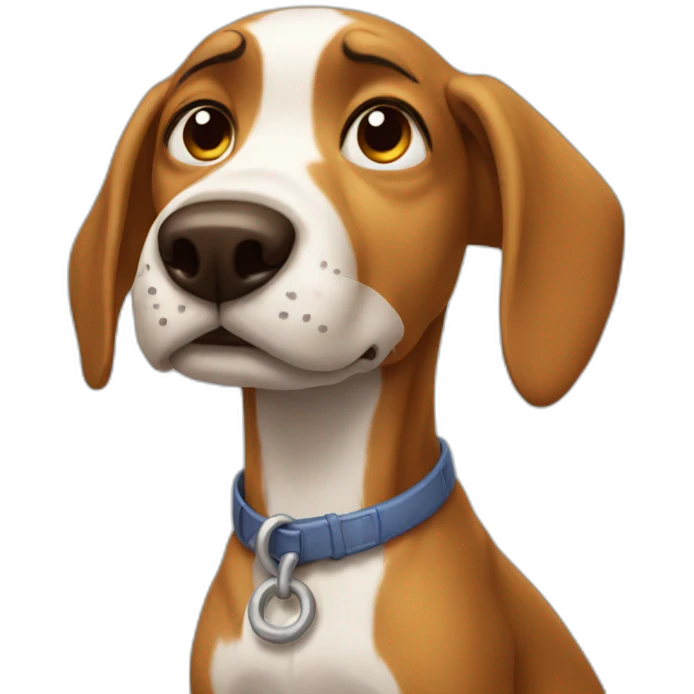 stupid dog emoji