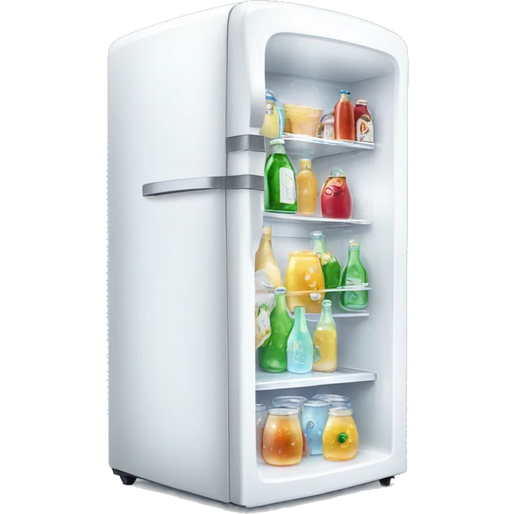 White fridge sparkling  emoji
