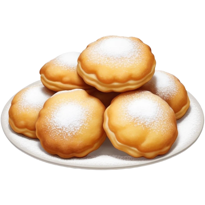 buñuelos de cuaresma, Spanish Lenten fritters, fried dough balls dusted with sugar emoji