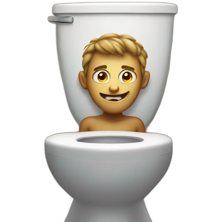 Lucifer in the toilet emoji