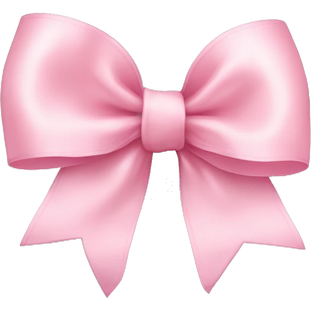 light pink ribbon bow emoji