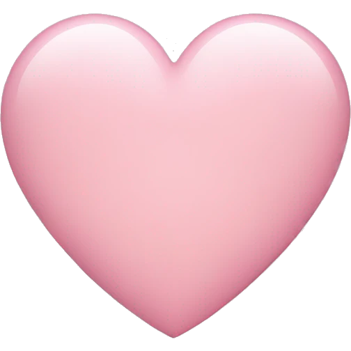 light pink heart emoji