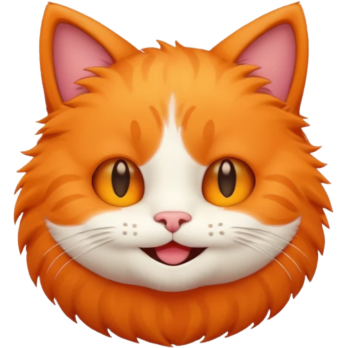 smiling minimalistic cute round face cat emoji emoji