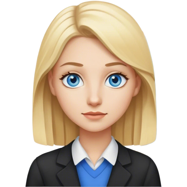 blonde, blue eyes, young women, teacher  emoji