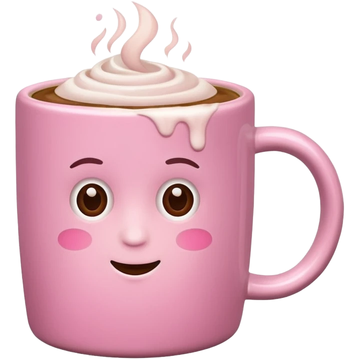 pink coffee emoji