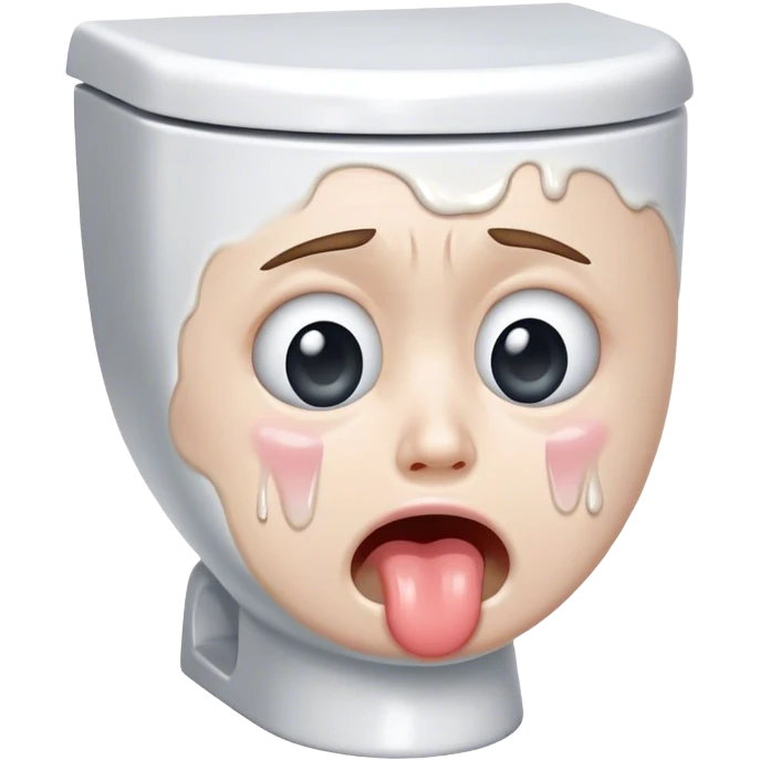 Crying toilet  emoji