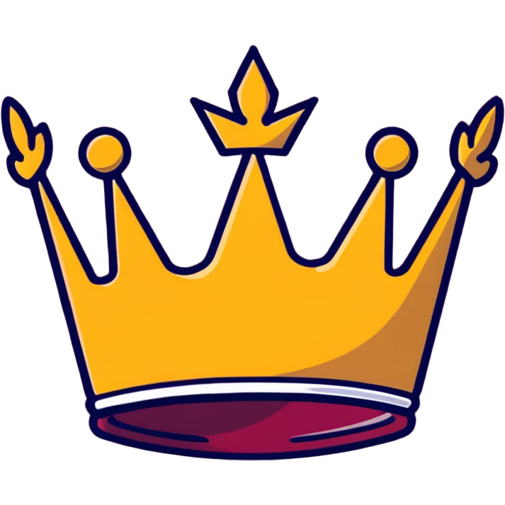 burgundy crown emoji