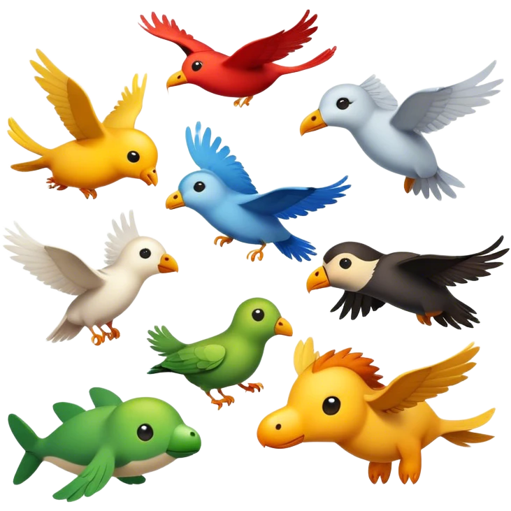 animals which can fly emoji