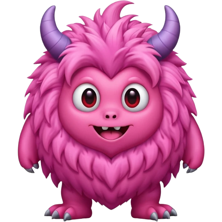 heart shaped monster cute emoji
