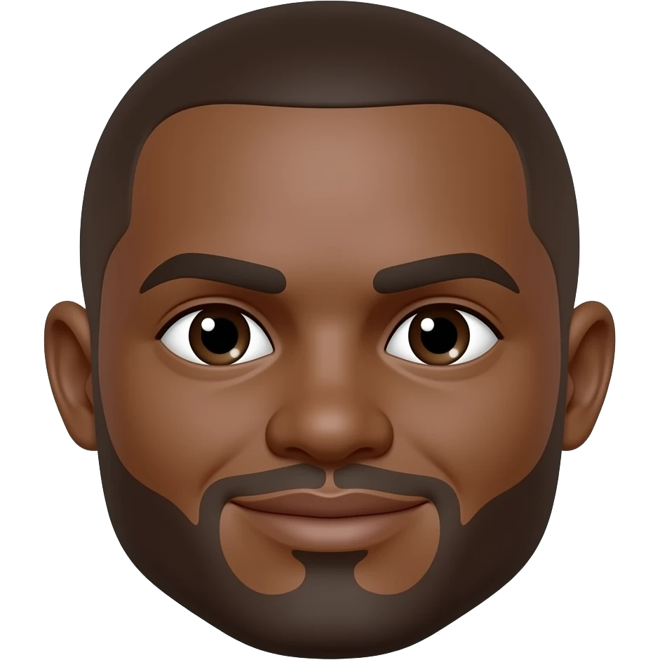 black face round emoji