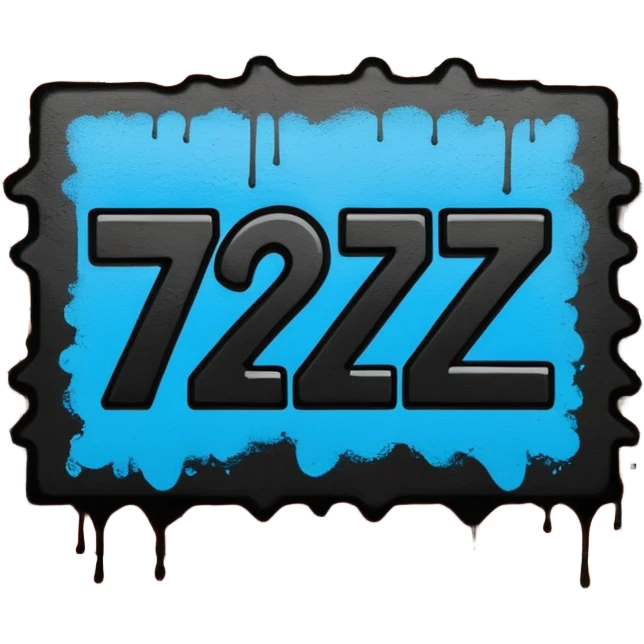 Граффити надпись: 72 emoji