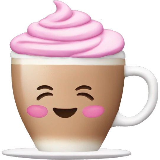 pink cappuccino  emoji