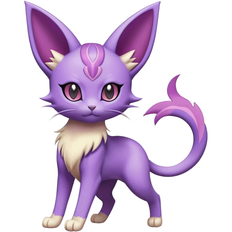 Purrloin-Espeon-Skitty-Pokémon-Fakémon-hybrid-creature (full body) emoji