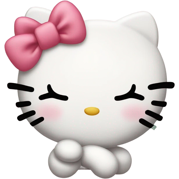 Hello kitty sleep  emoji