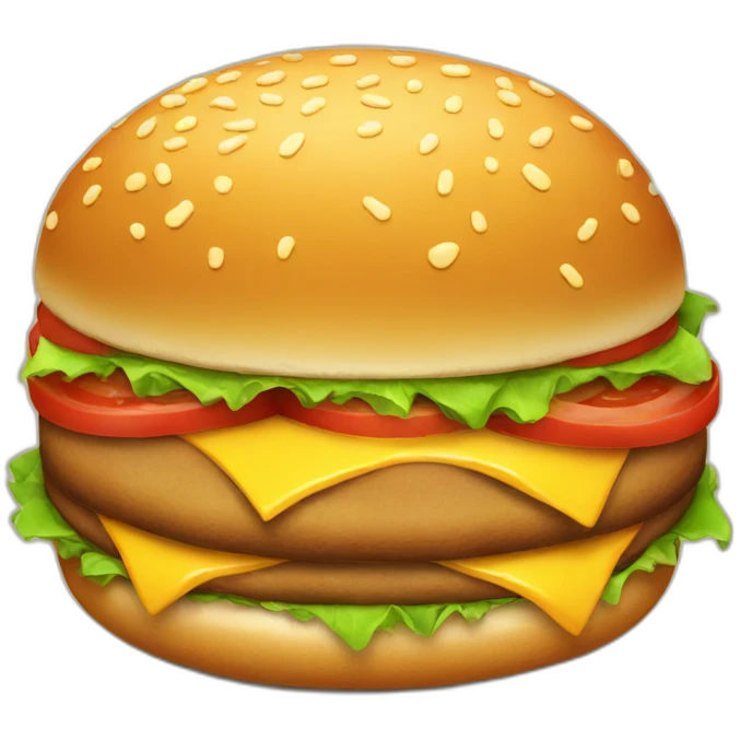 sad burger emoji