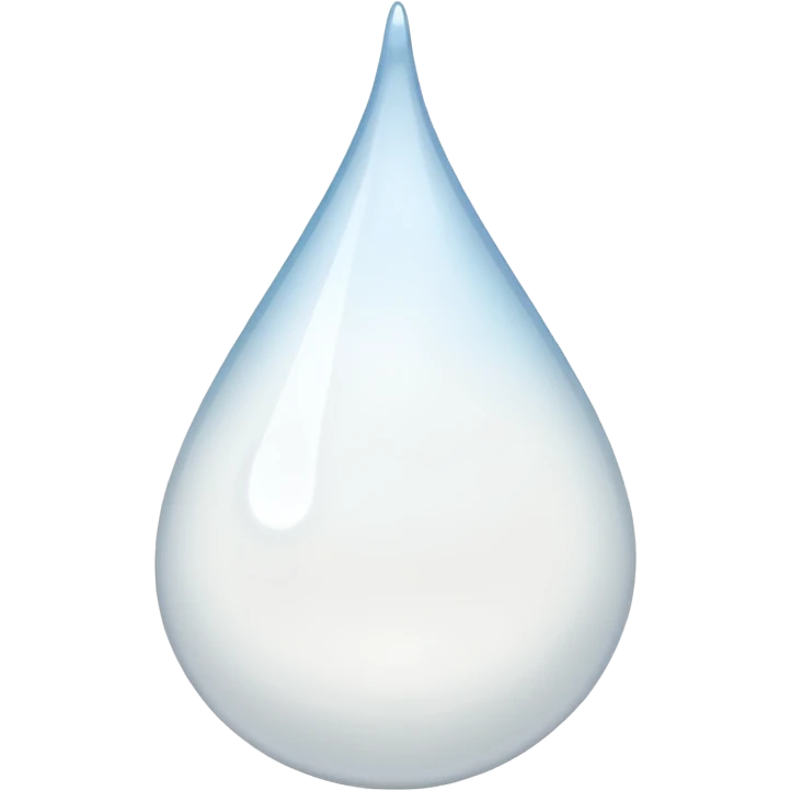 The drop is White  emoji