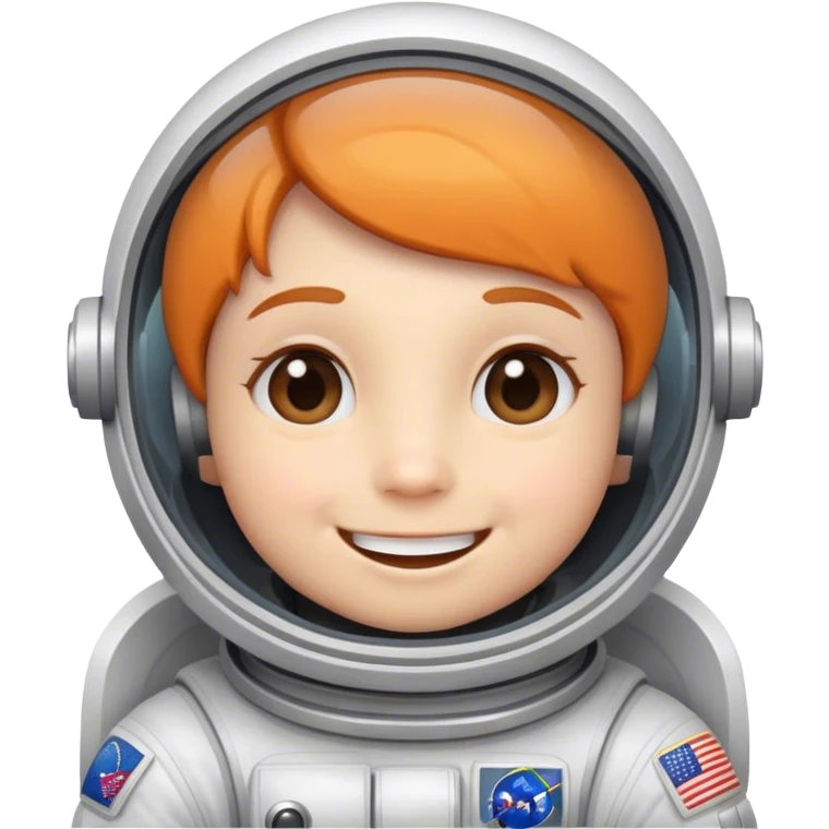 Erstelle mir einen niedlichen Astronauten, der fragt, wie geht es euch? emoji