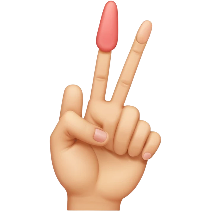 the middle finger emoji