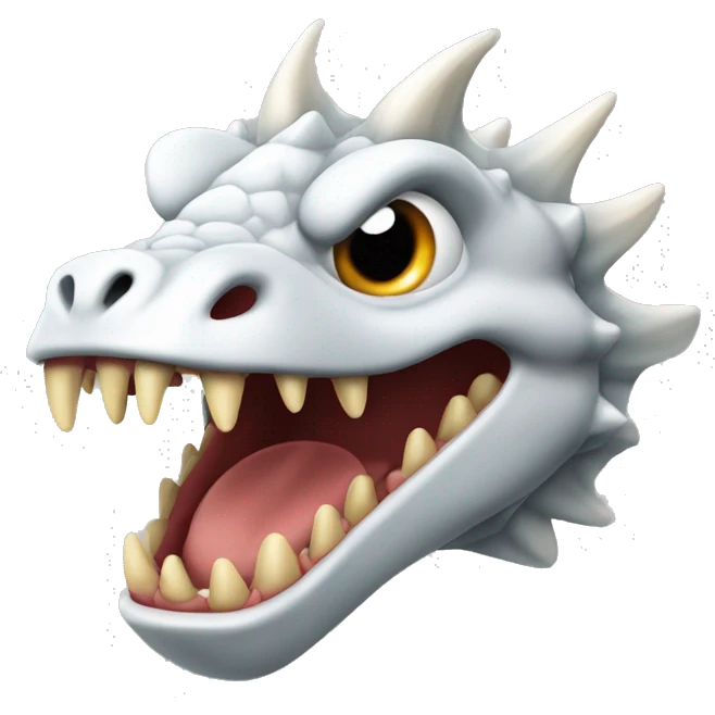 Dragão feio com dentadura emoji
