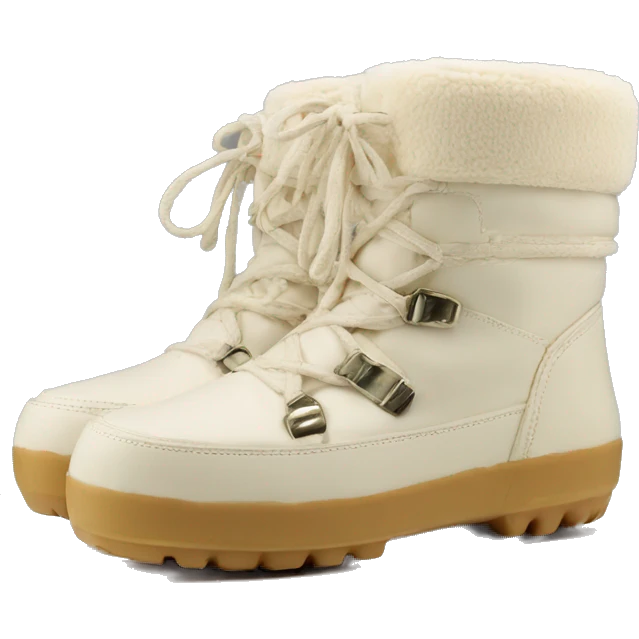 Moon boots cream color low emoji