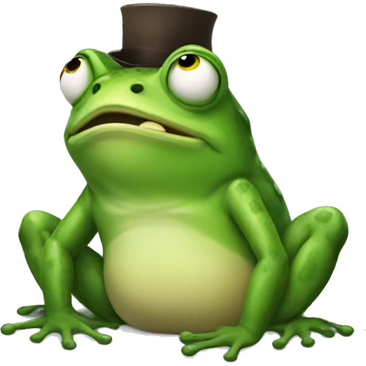 Drunk frog emoji