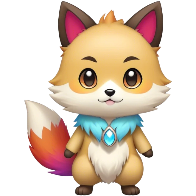  High quality Cute Cool Kawaii edgy Pretty Chibi Fur-Sona Colorful Fakemon Full Body emoji