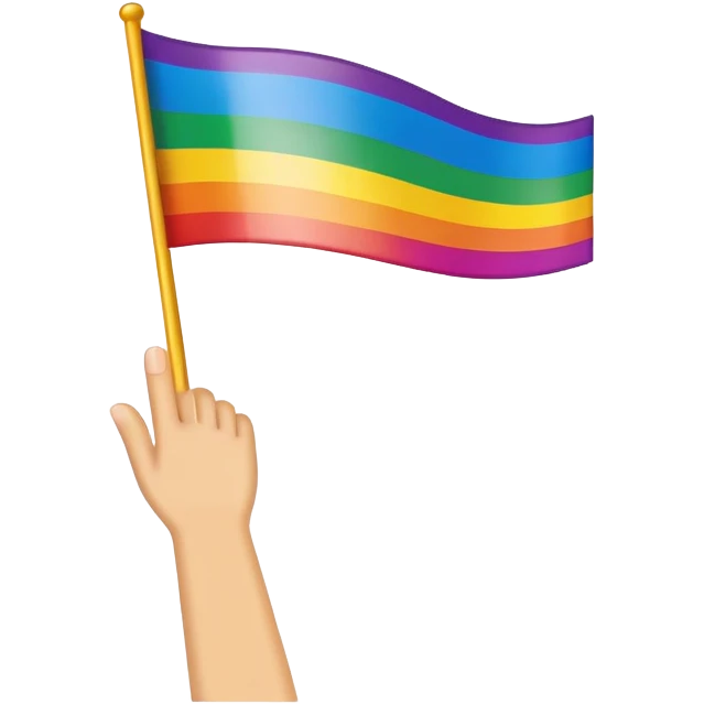 LGBTQ pride flag emoji