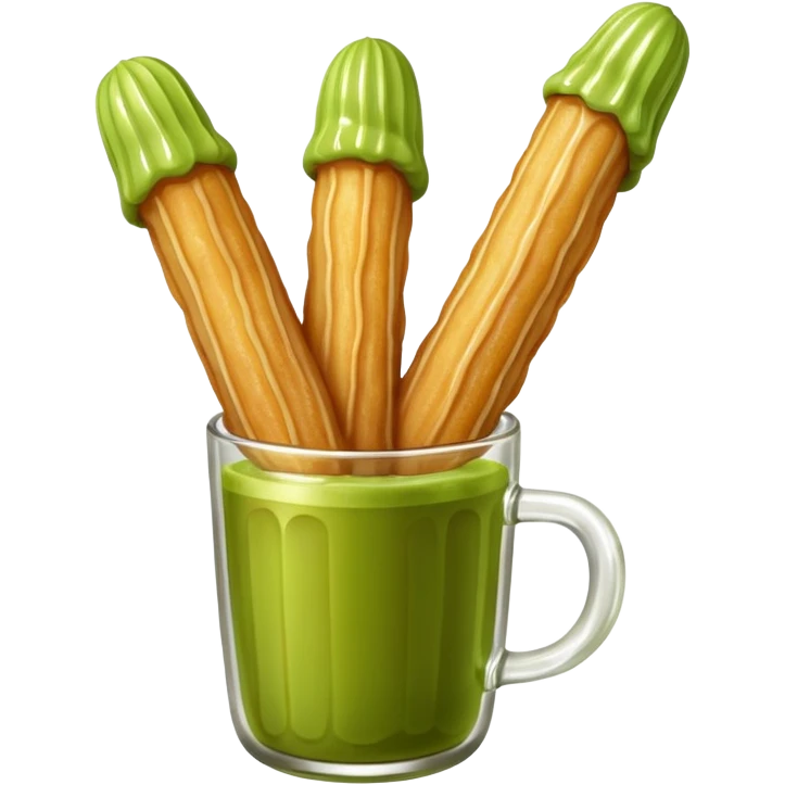 churros and matcha sauce emoji