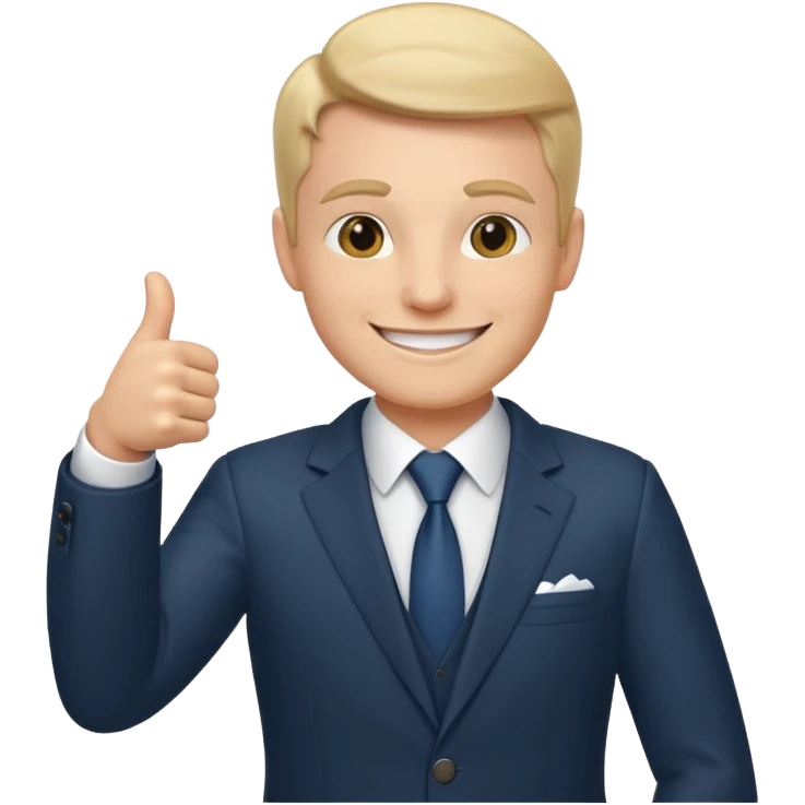 Boss with thumbs up emoji