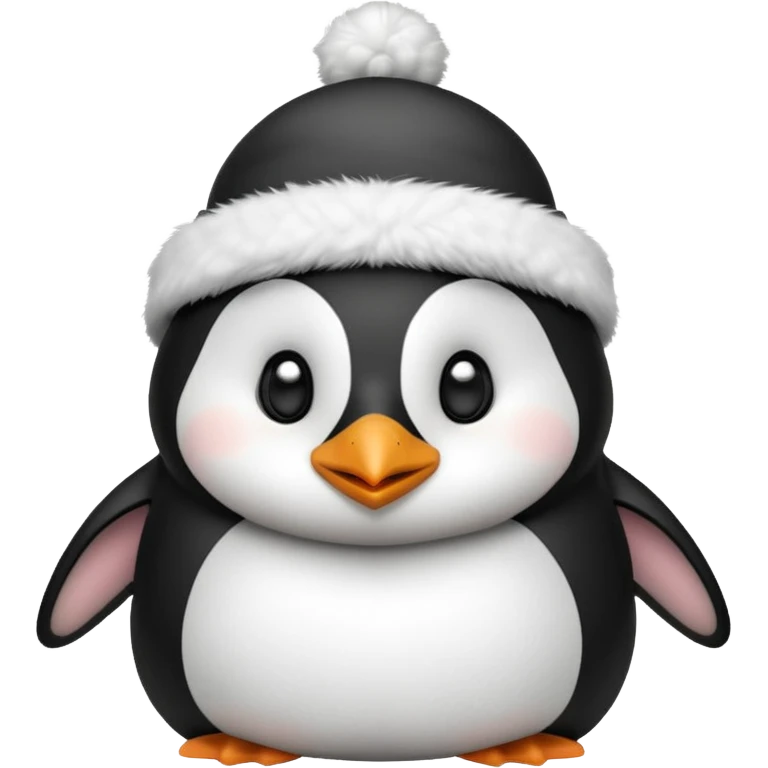 penguin iwht a funny hat emoji