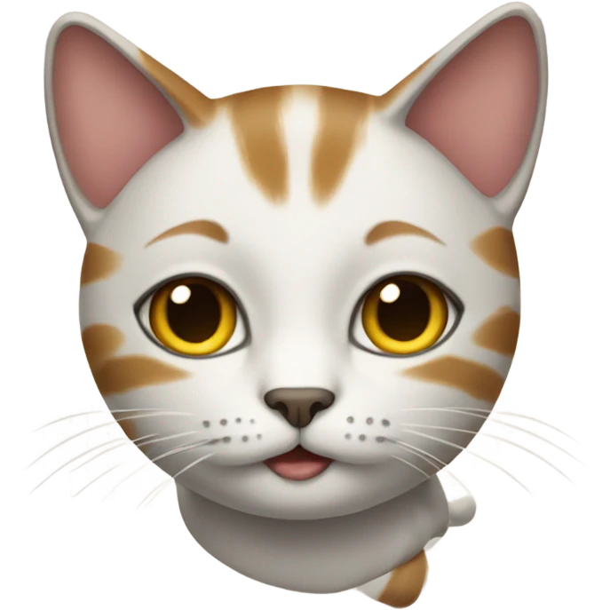 A cat going shipping emoji