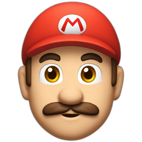 Mario whith a red cap emoji