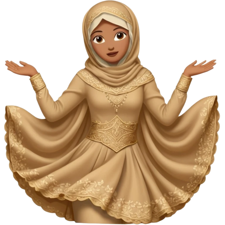 fully veiled woman dancing face also face covered emoji