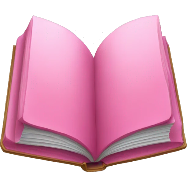 opened pink book emoji