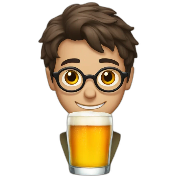 harry potter drink beer emoji