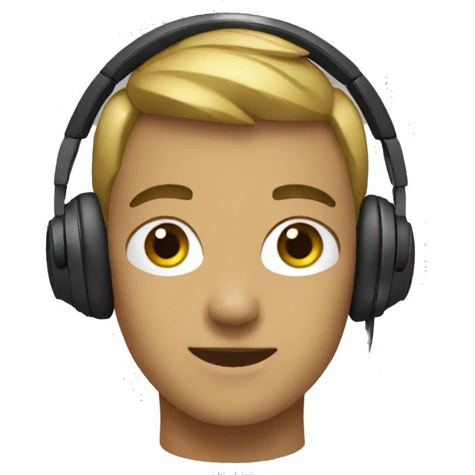 Boy headphones  emoji