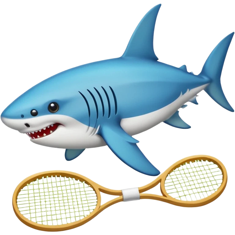 Tiburón con tenis emoji
