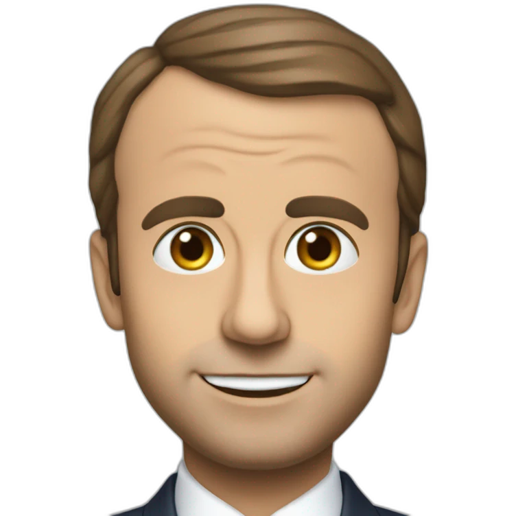 Macron qui fait dodo emoji