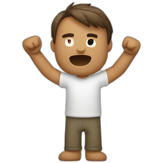loosing arms emoji